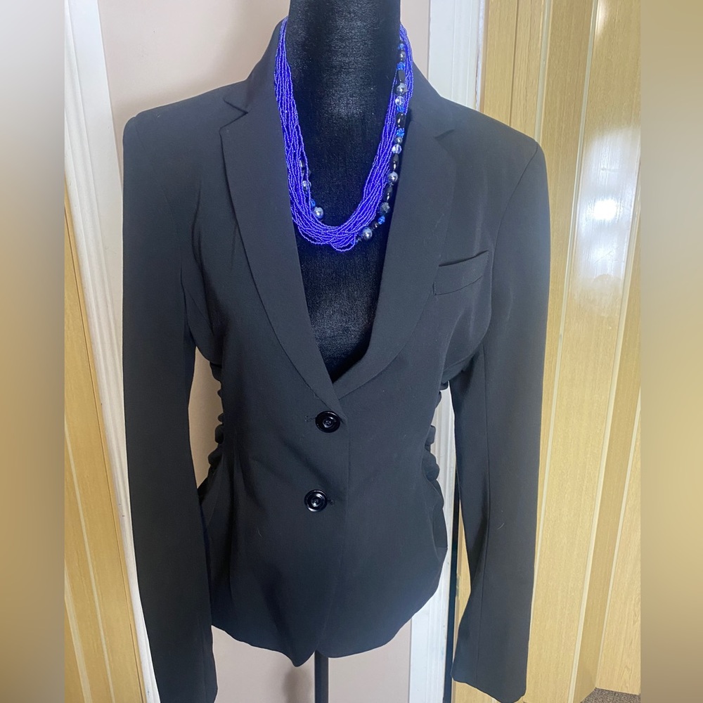 Franco Mirabelli designer black blazer size 6